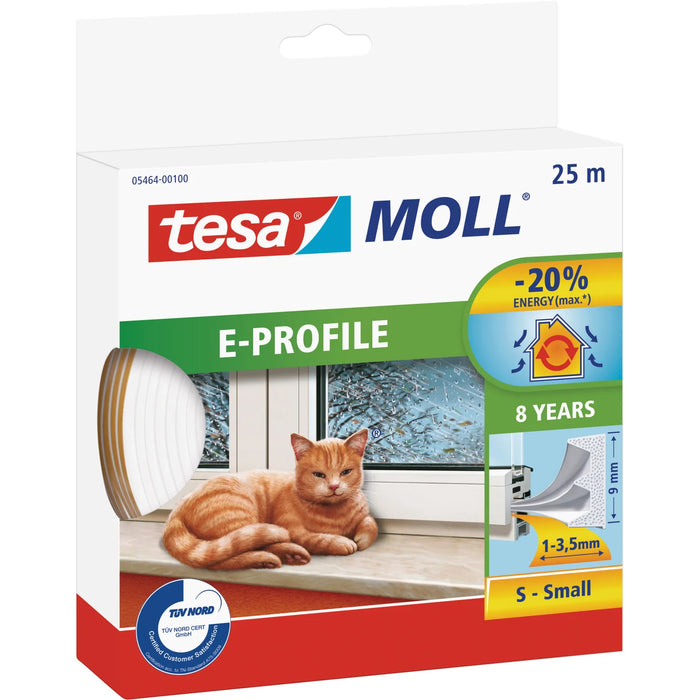 Tesa E profil fehér (05464-00102) 25m x 9mm