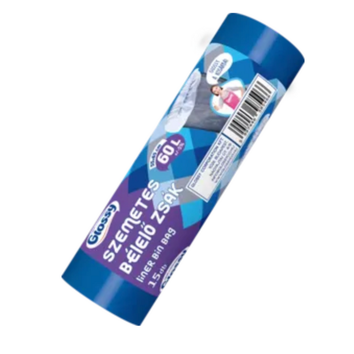 Glossy szemeteszsák 60l 15db