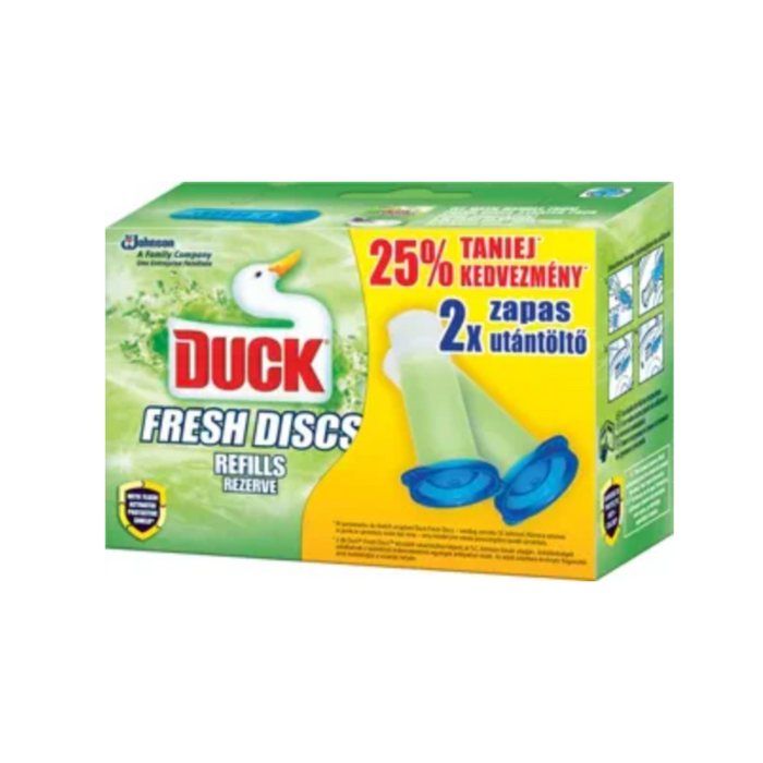Duck wc öblítő fresh discs lime korong utántöltő, ml 2x36