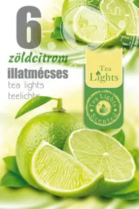 Illatos teamécses zöldcitrom tl6 6db-os 3x15#