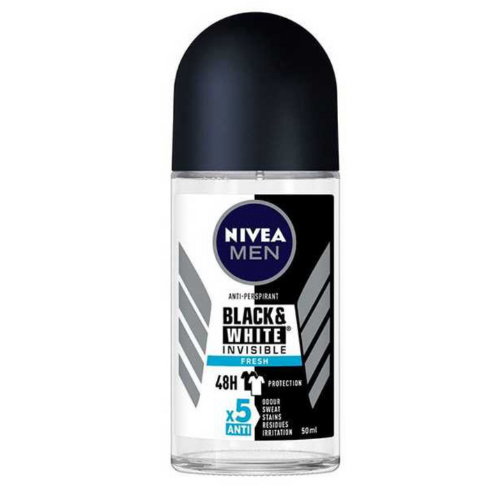 Nivea men deodorant black es white fresh roll on 50 ml