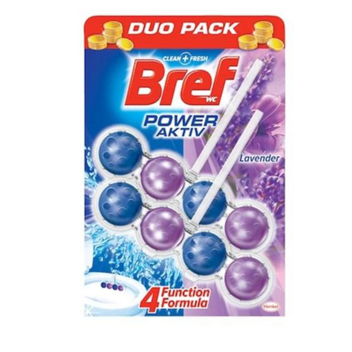 Bref toalett illatosító, golyó color aktiv lavender, 2x50g