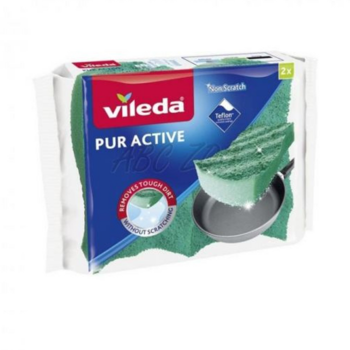 Vileda szivacs pur aktív közepes, 2db