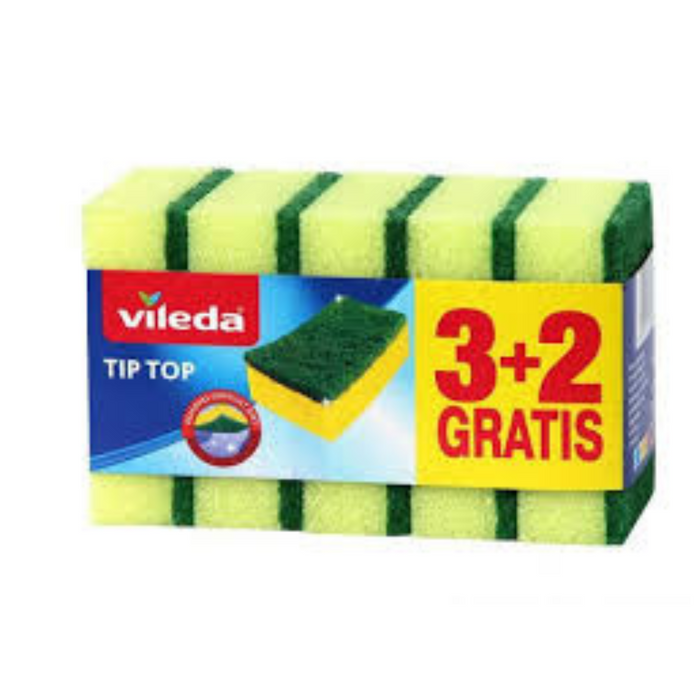 Vileda szivacstip top edényszivacs, csomag 3+2 db
