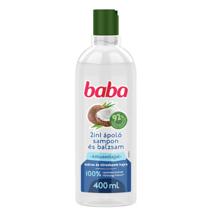 Baba sampon kókuszolaj száraz hajra 2in1 400ml