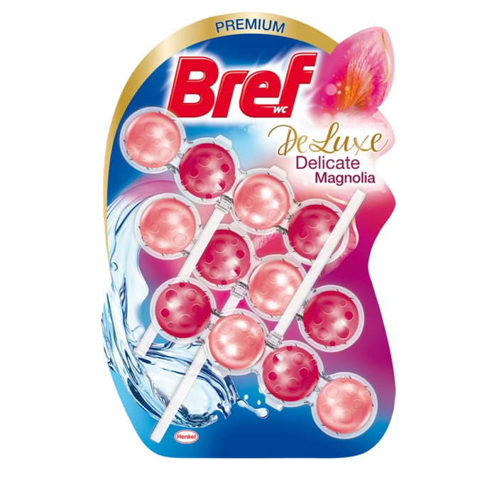 Bref deluxe magnolia, wc frissítő, 3 x 50 g