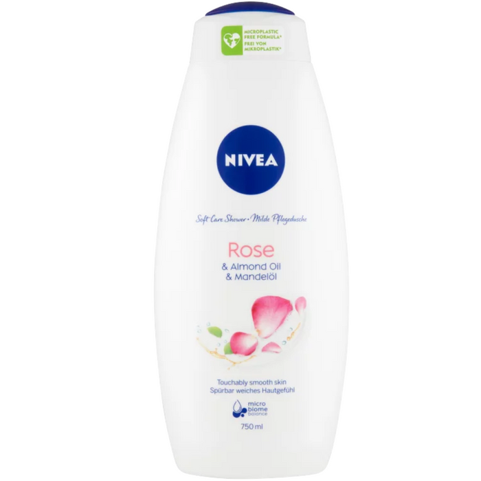 Nivea tusfürdő rose almond milk 750 ml