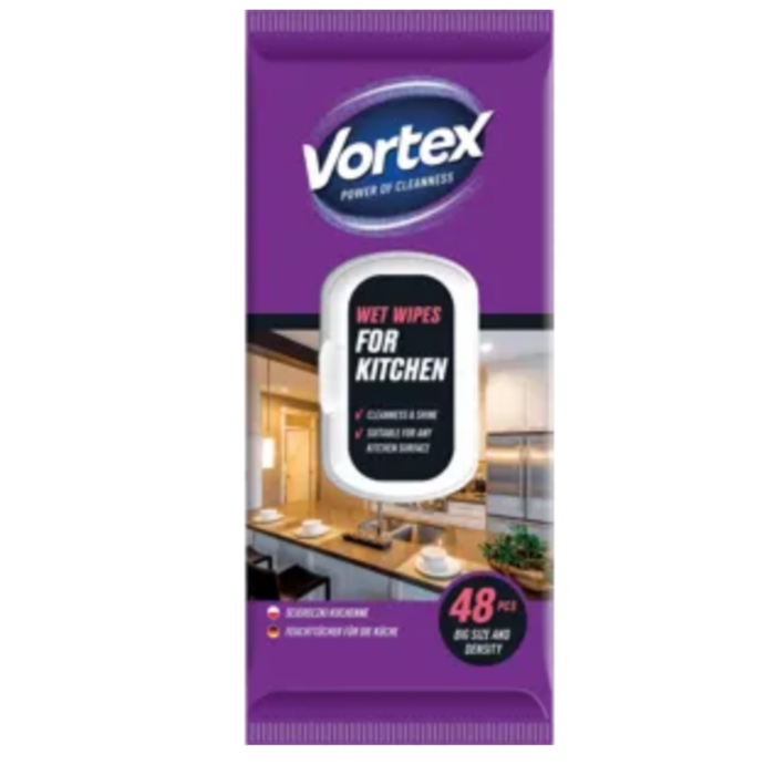Vortex nedves fürdőtisztító törlőkendők 48db