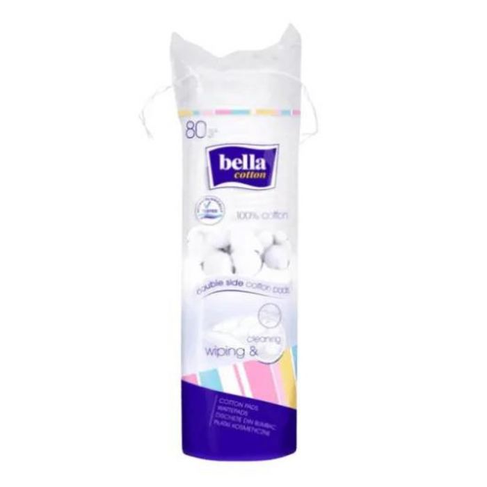 Bella kozmetikai kerek vatta, 80 db