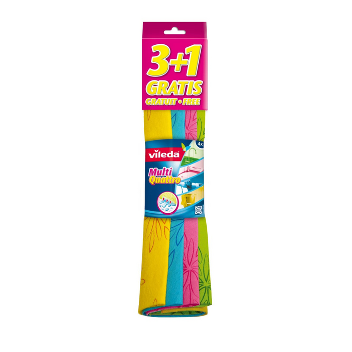 Viledav törlőkendő multi quattro 3+1 db