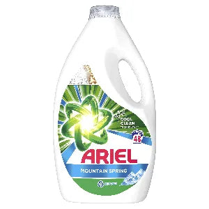 Ariel folyékony mosószer cool clean feher ruhákhoz, moutain spring, 48 mosás, 2400 ml