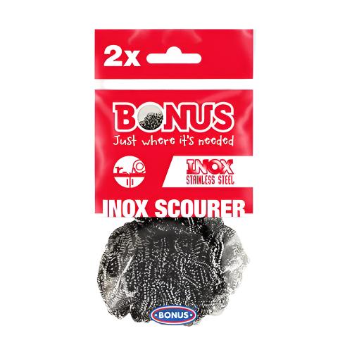 Bonus Inox spirál fém dörzsi, 2 db/csomag