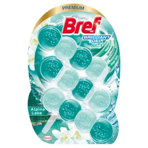 Bref brilliant gel alpine lake, wc frissítő, 3 x 42 g