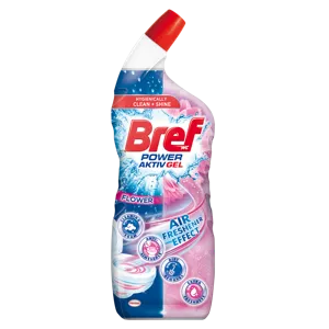 Bref power aktiv gel flower, wc tisztító, 700 ml