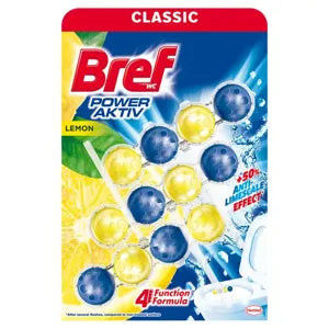 Bref power aktiv lemon, wc frissítő, 3 x 50 g