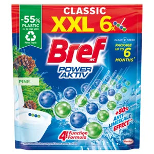 Bref power aktiv pine, wc frissítő, 6 x 50 g