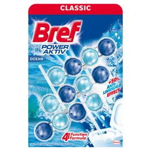 Bref toalett illatosító golyó power aktiv ocean 3x50g