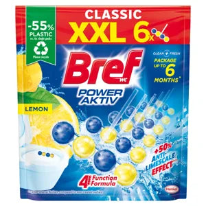 Bref wc frissítő power aktiv lemon 6 x 50 g