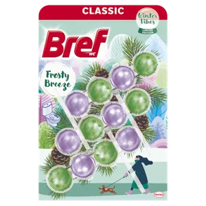 Bref winter vibes frosty breeze, wc frissítő, 3x 50 g