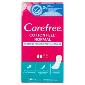 Carefree illatanyagmentes tisztasági betét cotton feel normal 34 db