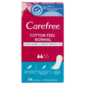 Carefree tisztasági betét, cotton fresh, 34 db