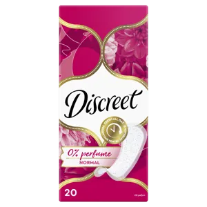 Discreet tisztasági betét, 0% normal multiform, 20 db