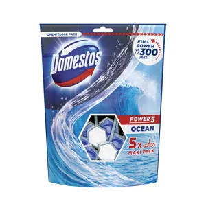 Domestos power5 wc frissítő blokk ocean, 5*55 g