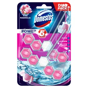 Domestos wc fertőtlenítő power magnólia, 5 pink 2*55g
