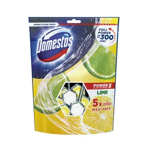 Domestos wc frissítő power5 blokk lime, 5*55 g