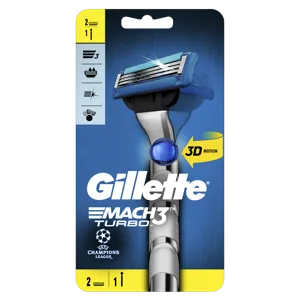 Gillette mach3 razor handle, refills 2 blade