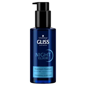 Gliss hajpakolás night elixir hidratáló éjszakai normál és száraz hajra, 100 ml