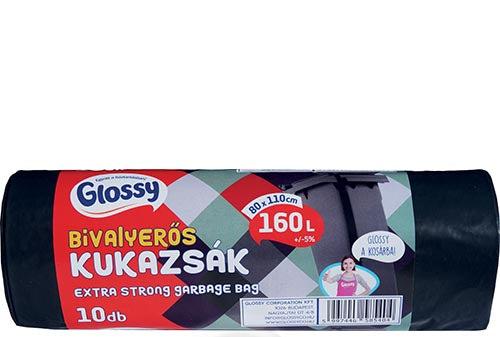Glossy Bivalyerős kukazsák 160L