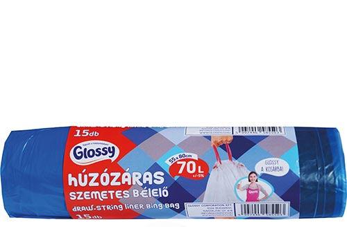 Glossy Szalagbehúzós szemetes 70L