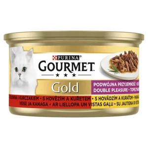Gourmet gold csirkével és marhával duó 85g