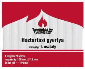 Gyertya 1dkg 20db-os