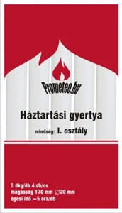 Gyertya 5dkg 4db-os