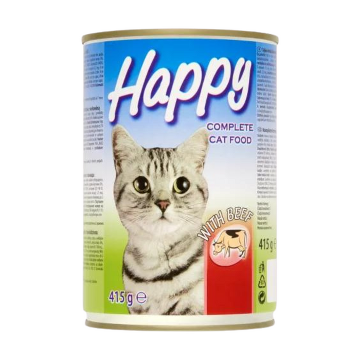 Happy Macskaeledel marhahús 415gram