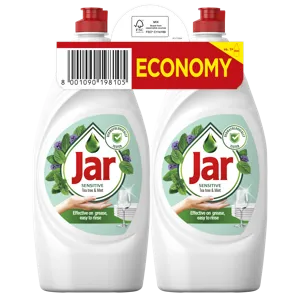 Jar Sensitive Tea Tree & Mint Mosogatószer teafa és menta 2x900 ml