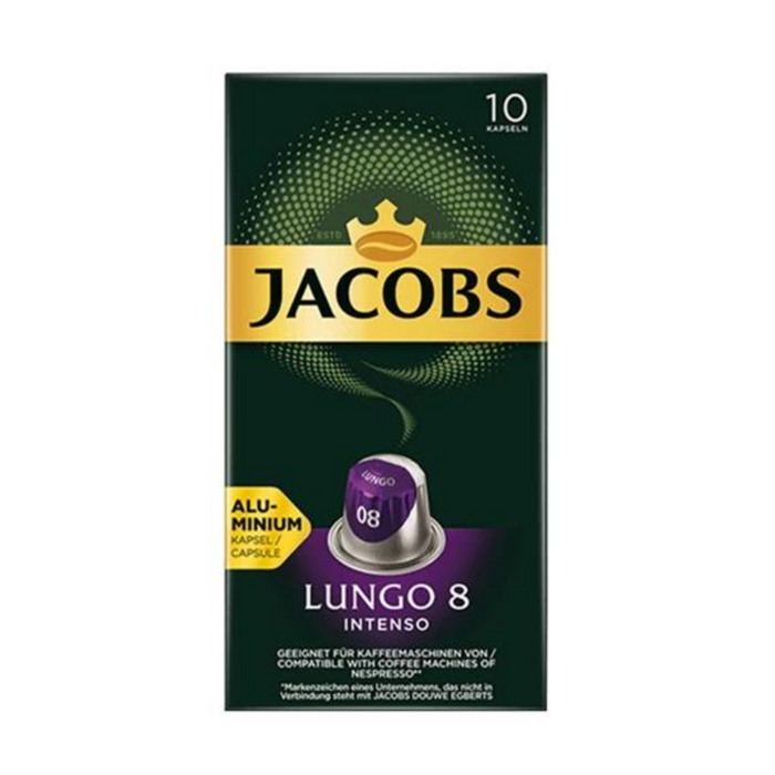 Kávékapszula Jacobs Lungo 8 Intenso 10 db
