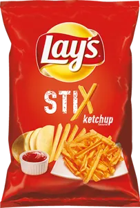 Lay's Stix ketchupos snack chips 70g