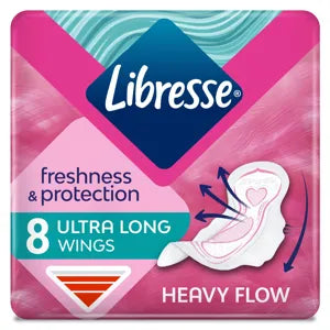 Libresse intim betét, ultra long with wings, heavy flow, 8 db