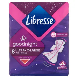 Libresse egészségügyi betét, ultra goodnight, 8db
