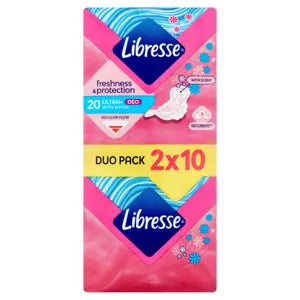 Libresse egészségügyi szárnyas betét, ultra deo 20 db