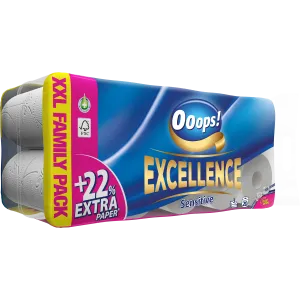 Ooops! excellence sensitive toalettpapír xxl family pack 3 rétegű 20 tekercs,