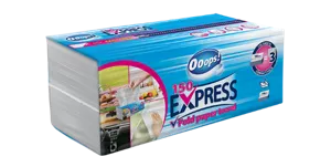 Ooops! Kéztörlő Express Hajtású, 150 db, 2 Rétegű #20