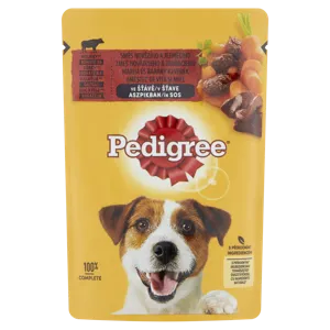Pedigree teljes értékű nedves eledel felnőtt kutyák részére marhával és báránnyal aszpikban 100 g
