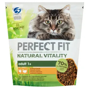 Perfect fit száraz macskaeledel, csirke és pulyka, natural vitality, 650 g