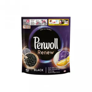 Perwoll mosókapszula renew black fekete és sötét színű ruhaneműkhöz, 46 mosás