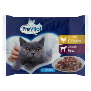 Prevital teljes értékű állateledel felnőtt macskák számára szószban, 4*100 g