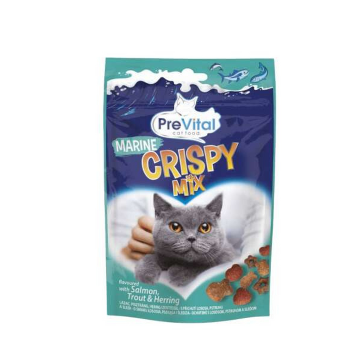 Prevital snack marine crispy mix jutalomfalat cicáknak, 60 g